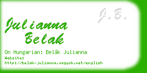 julianna belak business card