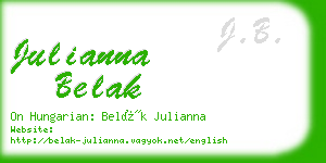 julianna belak business card